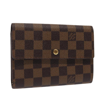 LOUIS VUITTON Damier Ebene Porte Tresor Etui Papie Wallet N61202 LV Auth 78108