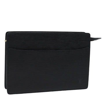 LOUIS VUITTON Epi Pochette Homme Clutch Bag Black Noir M52522 LV Auth 78111