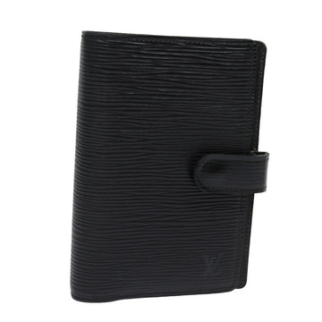 LOUIS VUITTON Epi Agenda PM Day Planner Cover Black R20052 LV Auth 78115