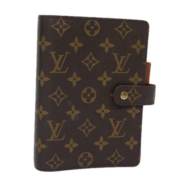 LOUIS VUITTON Monogram Agenda MM Day Planner Cover R20105 LV Auth 78117