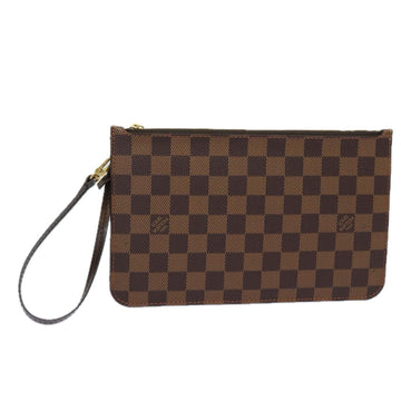 LOUIS VUITTON Damier Ebene Neverfull MM Pouch Accessory Pouch LV Auth 78125