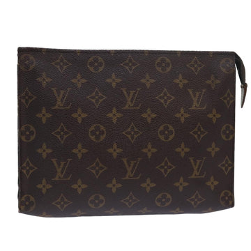 LOUIS VUITTON Monogram Poche Toilette 26 Pouch M47542 LV Auth 78126