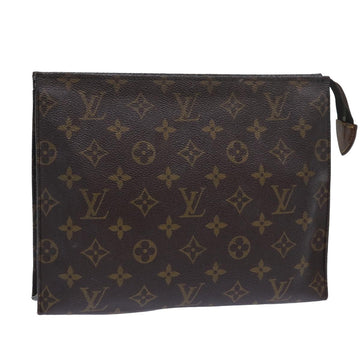 LOUIS VUITTON Monogram Poche Toilette 26 Pouch M47542 LV Auth 78128