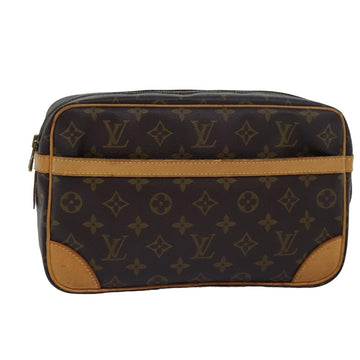 LOUIS VUITTON Monogram Compiegne 28 Clutch Bag M51845 LV Auth 78136