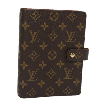 LOUIS VUITTON Monogram Agenda MM Day Planner Cover R20105 LV Auth 78309