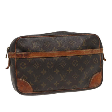 LOUIS VUITTON Monogram Compiegne 28 Clutch Bag M51845 LV Auth 78311