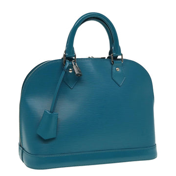 LOUIS VUITTON Epi Alma PM Hand Bag Blue Cyan M40624 LV Auth 78323