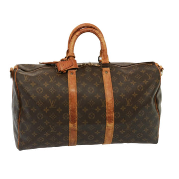 LOUIS VUITTON Monogram Keepall Bandouliere 45 Boston Bag M41418 LV Auth 78470