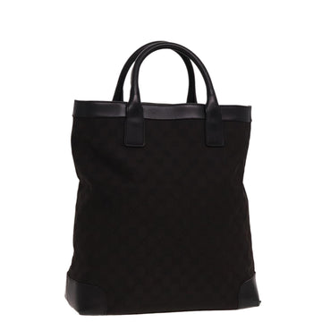 GUCCI GG Canvas Hand Bag Black 002 1121 Auth 78531