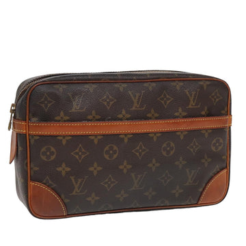 LOUIS VUITTON Monogram Compiegne 28 Clutch Bag M51845 LV Auth 78592