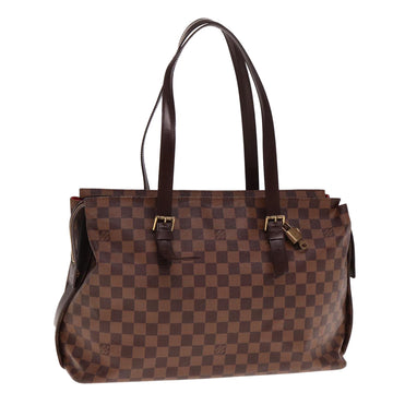 LOUIS VUITTON Damier Ebene Chelsea Tote Bag N51119 LV Auth 78623