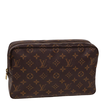 LOUIS VUITTON Monogram Trousse Toilette 28 Clutch Bag M47522 LV Auth 78632