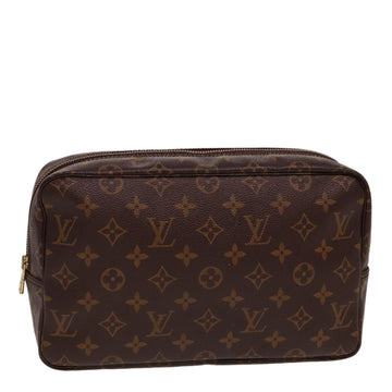 LOUIS VUITTON Monogram Trousse Toilette 28 Clutch Bag M47522 LV Auth 78633