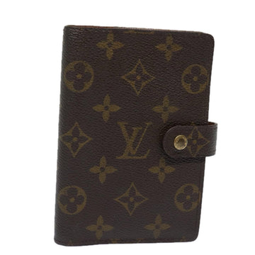 LOUIS VUITTON Monogram Agenda PM Day Planner Cover R20005 LV Auth 78653