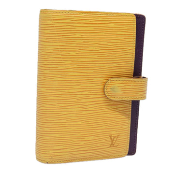 LOUIS VUITTON Epi Agenda PM Day Planner Cover Yellow R20059 LV Auth 78657