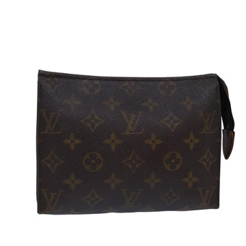 LOUIS VUITTON Monogram Poche Toilette 19 Pouch M47544 LV Auth 78664