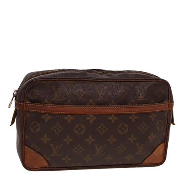 LOUIS VUITTON Monogram Compiegne 28 Clutch Bag M51845 LV Auth 78672