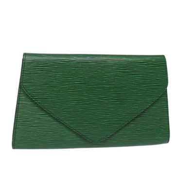 LOUIS VUITTON Epi Art Deco Clutch Bag Green M52634 LV Auth 78677