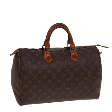 LOUIS VUITTON Monogram Speedy 35 Hand Bag M41524 LV Auth 78735