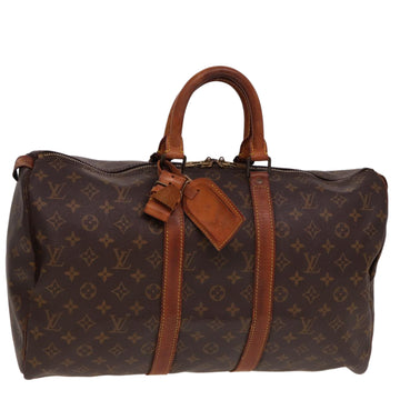 LOUIS VUITTON Monogram Keepall 45 Boston Bag M41428 LV Auth 78740