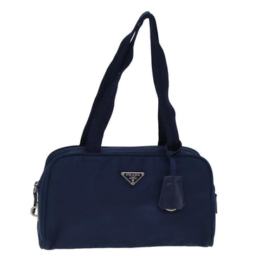 PRADA Hand Bag Nylon Navy Auth 78803