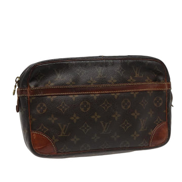 LOUIS VUITTON Monogram Compiegne 28 Clutch Bag M51845 LV Auth 78837