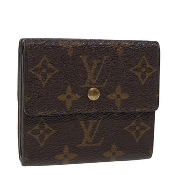 LOUIS VUITTON Monogram Portefeuille Elise Trifold Wallet M61654 LV Auth 78866