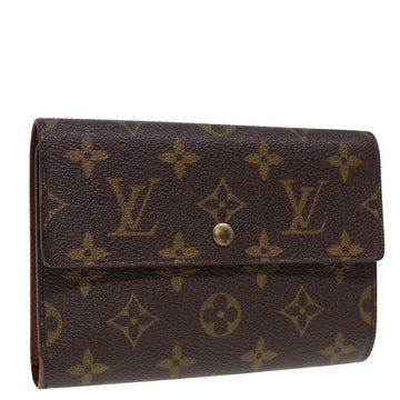 LOUIS VUITTON Monogram Portefeuille Tresol Wallet M61736 LV Auth 78869