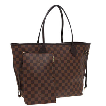 LOUIS VUITTON Damier Ebene Neverfull MM Tote Bag N51105 LV Auth 78906A