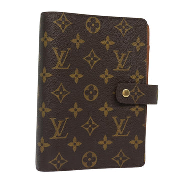 LOUIS VUITTON Monogram Agenda MM Day Planner Cover R20105 LV Auth 78942