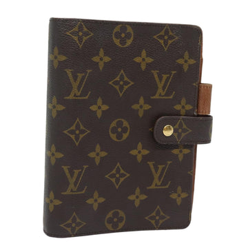 LOUIS VUITTON Monogram Agenda MM Day Planner Cover R20105 LV Auth 78946