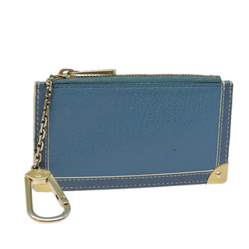 LOUIS VUITTON Suhari Pochette Cles Coin Purse Blue M91825 LV Auth 78957