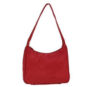 PRADA Shoulder Bag Nylon Red Auth 78961