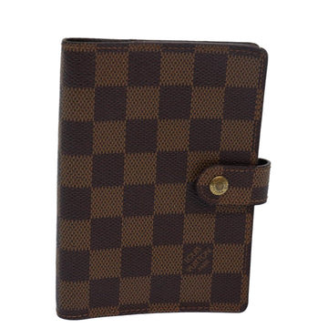 LOUIS VUITTON Damier Ebene Agenda PM Day Planner Cover R20700 LV Auth 78979