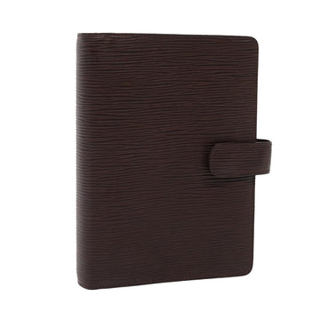 LOUIS VUITTON Epi Agenda MM Day Planner Cover Mocha R2004D LV Auth 78994