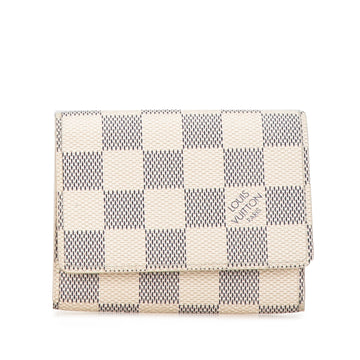 LOUIS VUITTON Damier Azur Enveloppe Carte de Visite Card Holder