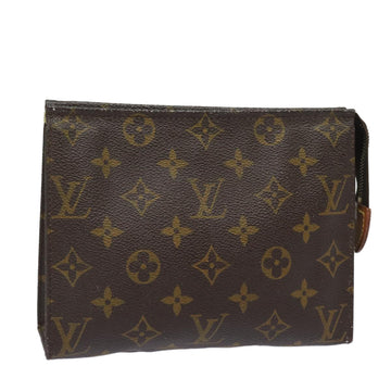 LOUIS VUITTON Monogram Poche Toilette 19 Pouch M47544 LV Auth 79002