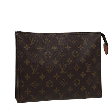 LOUIS VUITTON Monogram Poche Toilette 26 Pouch M47542 LV Auth 79015