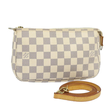 LOUIS VUITTON Damier Azur Pochette Accessoires Pouch N51986 LV Auth 79019