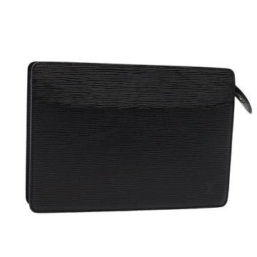 LOUIS VUITTON Epi Pochette Homme Clutch Bag Black Noir M52522 LV Auth 79027