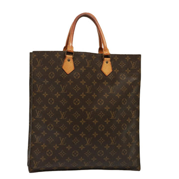 LOUIS VUITTON Monogram Sac Plat Hand Bag M51140 LV Auth 79080