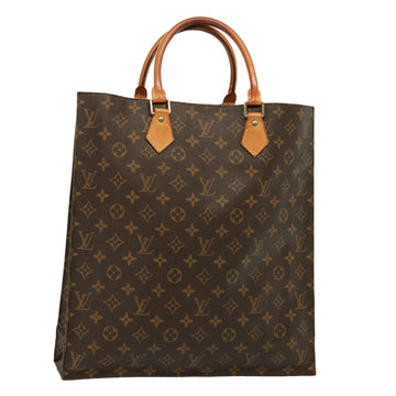 LOUIS VUITTON Monogram Sac Plat Hand Bag M51140 LV Auth 79081