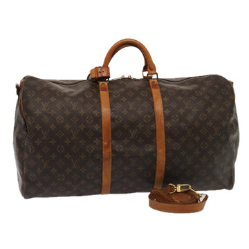 LOUIS VUITTON Monogram Keepall Bandouliere 60 Boston Bag M41412 LV Auth 79095