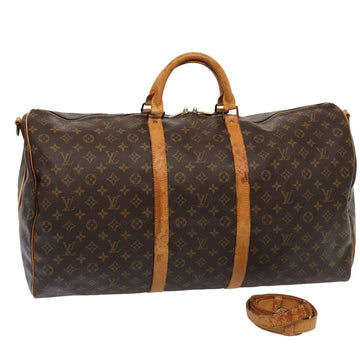 LOUIS VUITTON Monogram Keepall Bandouliere 60 Boston Bag M41412 LV Auth 79096