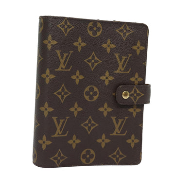 LOUIS VUITTON Monogram Agenda MM Day Planner Cover R20105 LV Auth 79122