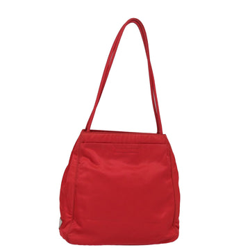 PRADA Shoulder Bag Nylon Red Auth 79155