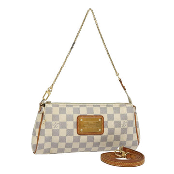 LOUIS VUITTON Damier Azur Eva Shoulder Bag 2way N55214 LV Auth 79224