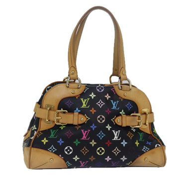 LOUIS VUITTON Monogram Multicolor Claudia Hand Bag Black M40194 LV Auth 79257