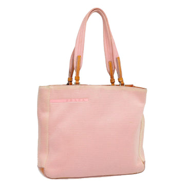 PRADA Tote Bag Nylon Pink Auth 79326