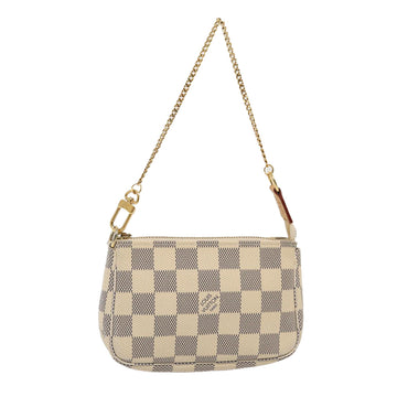 LOUIS VUITTON Damier Azur Mini Pochette Accessoires Pouch N63005 LV Auth 79332